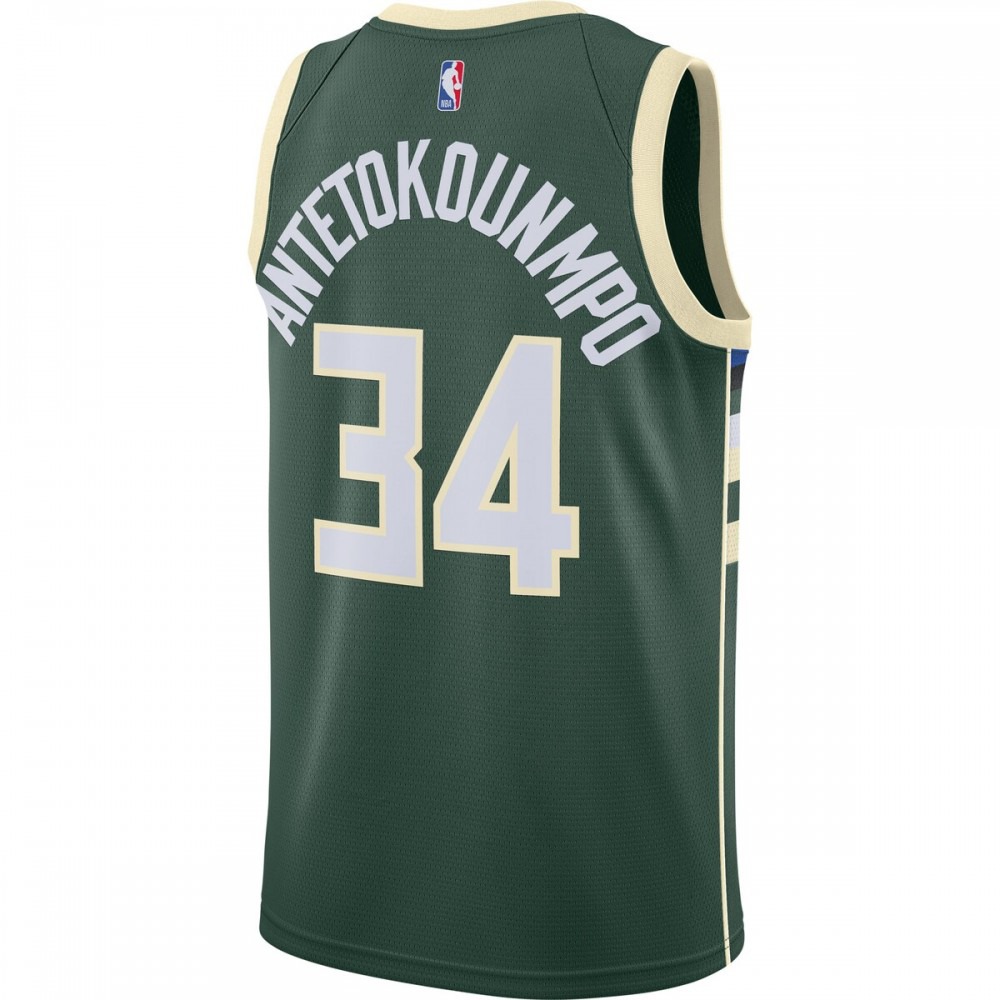 Giannis Antetokounmpo Milwaukee Bucks 2020/21 Swingman Jersey Green - Icon Edition-Pro Kit Vault | Brand New 26/27 Sports Jerseys
